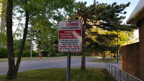 Warning Sign Stock Footage 91142218