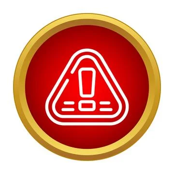 Warning sign icon displaying alert error and danger concept Stock Illustration