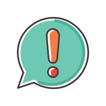 Warning sign icon. Flat design warning icon. Alert symbol. Important notifi.. Stock Illustration