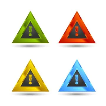 Warning sign icon Stock Illustration