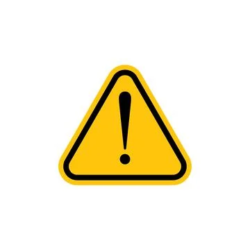 Warning sign icon Illustrazione stock