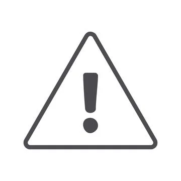 Warning sign icon. Triangle warning sign with exclamation mark. Symbol of c.. Stock-Illustration