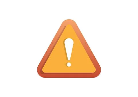Warning Sign Icon Vector Illustrazione stock