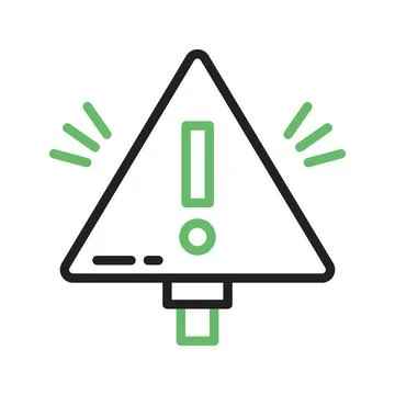 Warning Sign icon vector image. Stock Illustration