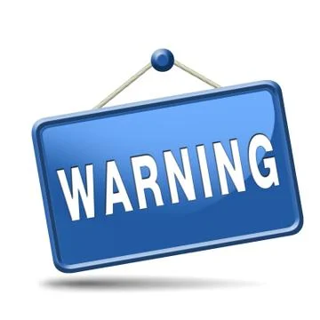 Warning sign Stock Illustration