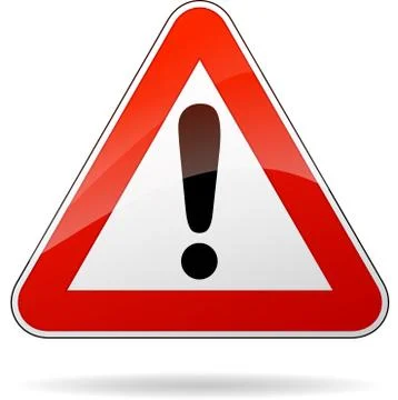 Warning sign Stock Illustration
