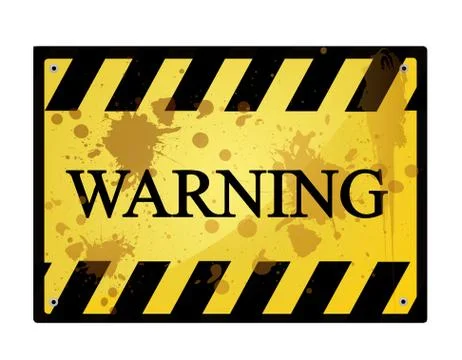 Warning sign Stock Illustration