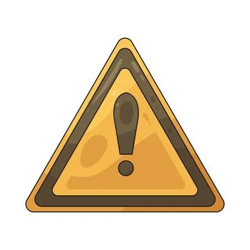 Warning sign illustration Illustrazione stock