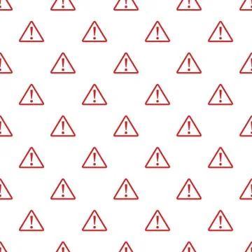 Warning sign pattern seamless Illustrazione stock