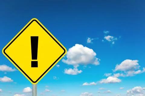 Warning sign Stock Photos