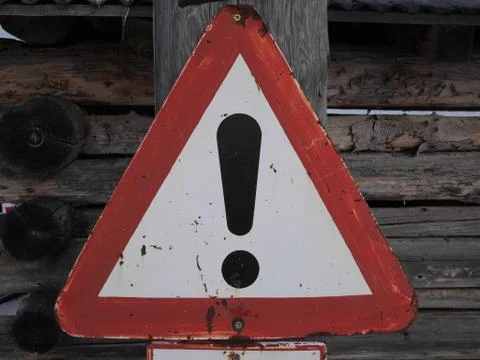 Warning sign Stock Photos