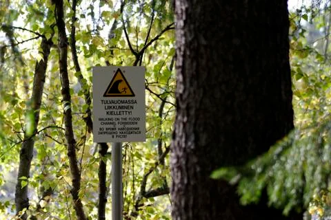 Warning sign. Stock Photos