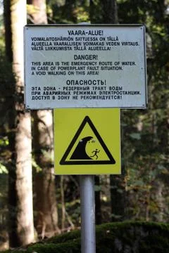 Warning sign. Stock Photos