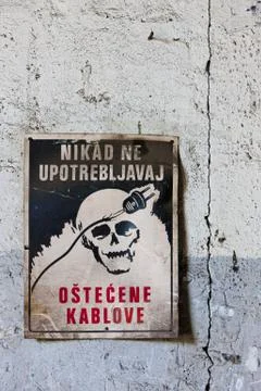 Warning sign Stock-Fotos