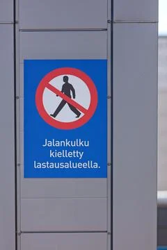 Warning sign. Foto stock