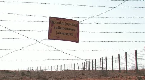 Warning sign. Prohibited area. Stock Footage