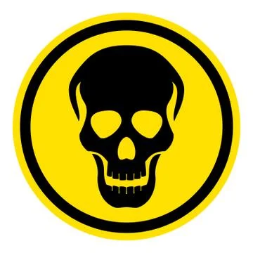 Warning sign skull. イラスト素材