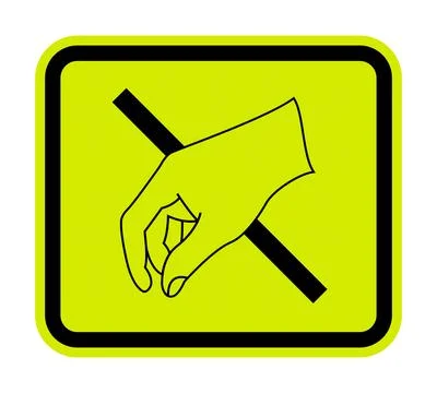 Warning Sign Static Sensitive Hazard Symbol Stock Illustration