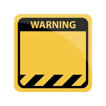 Warning sign, vector illustration Stock Illustration