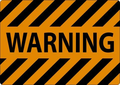 Warning Sign On White Background 库存插图