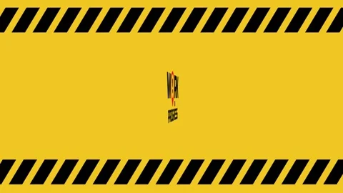 Warning sign. Work in progress background. Stock Footage 273231177