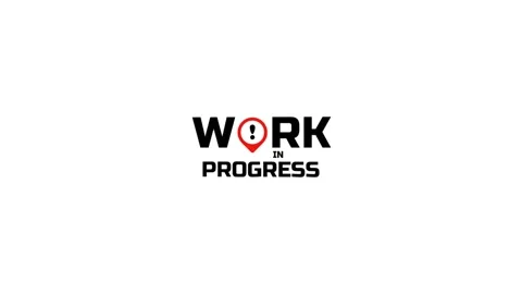 Warning sign. Work in progress background. Stock Footage 276536425