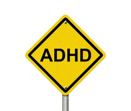 Warning signs of adhd Stock Illustration