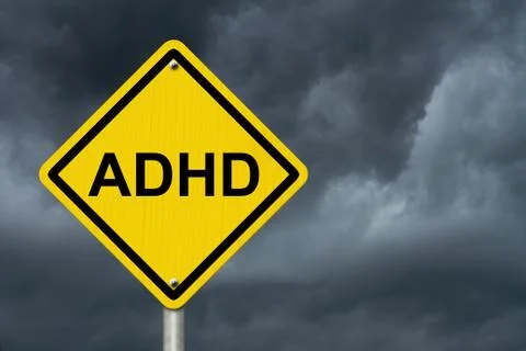 Warning signs of adhd Illustrazione stock