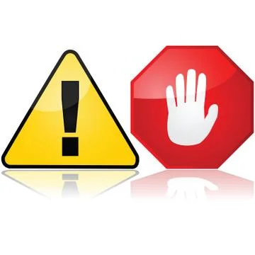 Warning signs Stock Illustration