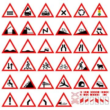 Warning signs Stock Illustration