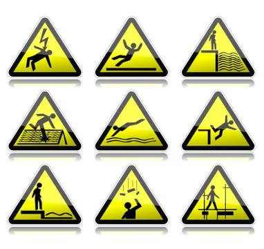 Warning signs Stock Illustration