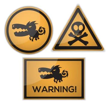 Warning signs Stock Illustration