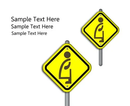 Warning signs. Stock Photos