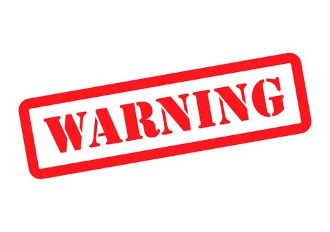 Warning stamp symbol, label sticker sign button, text banner vector illustrat イラスト素材