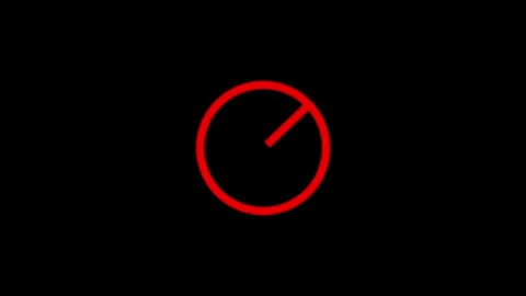 Warning, stop or no entry forbidden red circle on background. Animation of .. Stock Footage 303032399