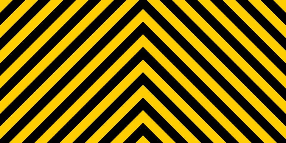 Warning striped rectangular background, yellow black stripes diagonal iiffe.. Stock Illustration