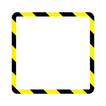 Warning stripes frame. Stock Illustration