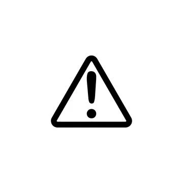 Warning Symbol with Exclamation Mark in Triangle. Vector illustration design. Stock Illustration