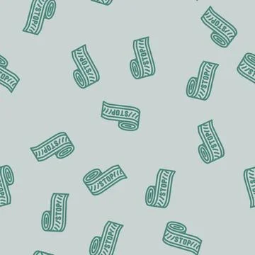 Warning tape alert line vector seamless pattern Stockillustratie