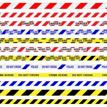 Warning tapes Stock Illustration