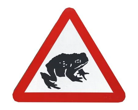 Warning Toads Stock Illustration