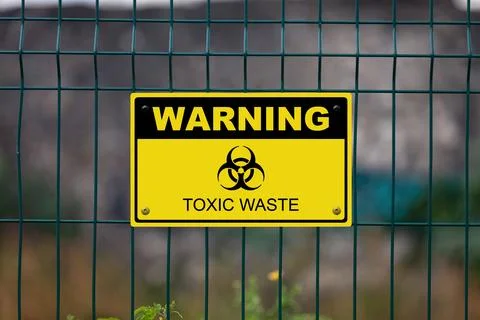 Warning - Toxic Waste Stock-Fotos
