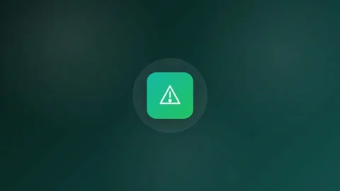 Warning Triangle Animated Icon 16:9 Stock Footage 345159443