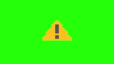 Warning Triangle Icon Animation Loop Stock-Footage 337593328