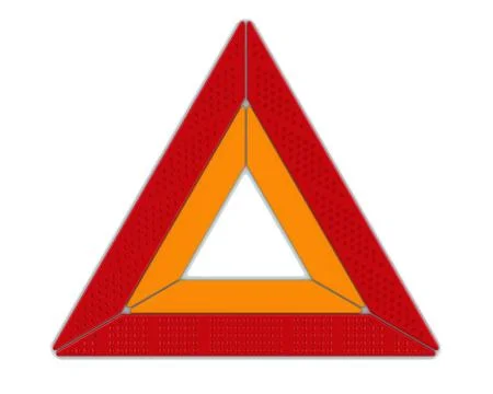 Warning triangle 库存插图