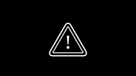 Warning Triangle Symbol with Exclamation Mark Vidéo 332881990