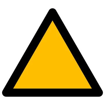 Warning Triangle Template Vector Icon Flat Illustration イラスト素材
