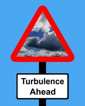 Warning turbulence ahead Stock Illustration