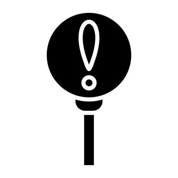 Warning Vector Icon Design Illustration Illustrazione stock