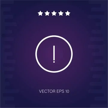 Warning vector icon Stock Illustration